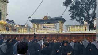 Salida de Jesús Sepultado del Calvario 2019 Cristo Yacente Procesión más grande del Mundo Guatemala [upl. by Frame]