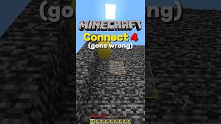 🕹️MINECRAFT CONNECT 4 GONE WRONG Minecraft MinecraftShorts EarthSMP SMP Survival [upl. by Nimzzaj]