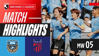 Frontales Strong Comeback  Kawasaki Frontale 30 FC Tokyo  2024 J1 LEAGUE HIGHLIGHTS  MW 5 [upl. by Aneliram453]