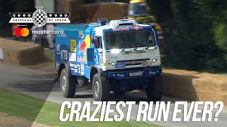 KAMAZ Dakar trucks insane FOS run [upl. by Anitsud404]