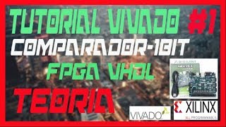 VIVADO VHDL COMPARADOR Como se hace  FPGA y Teoría VIDEO1 [upl. by Sheley]