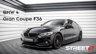 BMW 4 GRAN COUPE F36  Maxton Design Splitter Set  Presentation 159 [upl. by Bev]