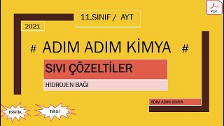 SIVI ÇÖZELTİLER 1  HİDROJEN BAĞI 11SINIFAYT [upl. by Akired]