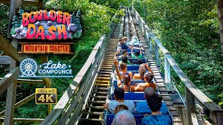 2023 Boulder Dash Roller Coaster On Ride Back Seat 4K POV in the Rain at Lake Compounce [upl. by Llesig]