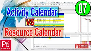 Primavera P6 Difference Between Activity Calendar and Resource Calendar  Change Calendar  Tips [upl. by Acirred421]