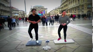 Tap dancers in Montpellier France [upl. by Ecerehs]