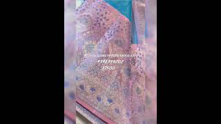 51124 Resham Warp Edge To Edge 4D Meenakari Border Brocade Kanchipattu Handmade Sarees Price17500 [upl. by Mchugh745]