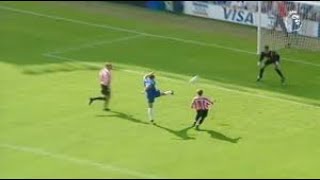 Gus Poyet volley vs Sunderland 1999 flick from Zola what a Goal [upl. by Tterrab]