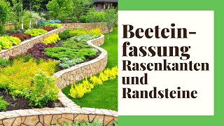 Beeteinfassung Rasenkanten amp Randsteine – Drei einfache Ideen [upl. by Waverly]