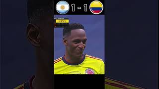 Argentina Vs Colombia 2021 Copa America Semi final Penalty shootout football youtube shorts [upl. by Anead]