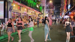 VietNam Walking Tour  Ho Chi Minh City at night is so beautiful  The Most Exciting Place in Saigon [upl. by Elleimac]