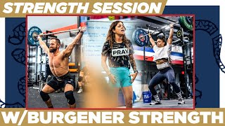 WEIGHTLIFTING SESSION  FULL Session wSAGE BURGENER  TWR 27 [upl. by Nawotna]