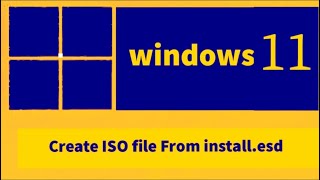 Create Windows 11 Pro ISO Image File From Installesd File [upl. by Yentyrb251]