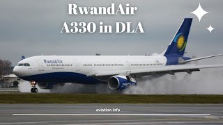 For the first time  Rwandair A330 at Douala International airport [upl. by Alakam928]