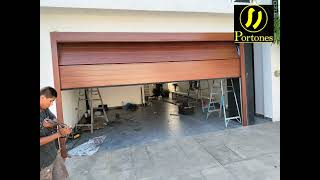 INSTALACION DE PORTON GARAGE MADERA [upl. by Blessington]