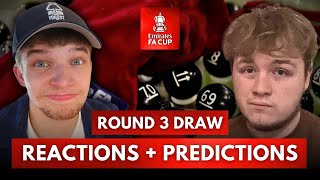 FA CUP 3RD ROUND DRAW INSTANT PREDICTIONS  REACTIONS  w OfficialRads [upl. by Adamo]