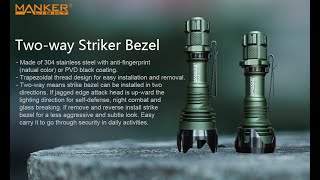 Manker Striker Mini Bundle inkl Akku Osram LED taktische Taschenlampe [upl. by Samella495]