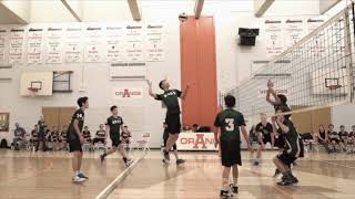 Tom Baines 2018 Senior Boys Volleyball Div Champ Highlights [upl. by Ayat]