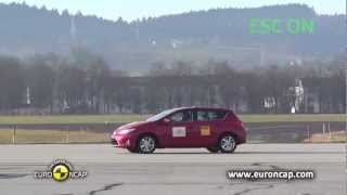 2013 Toyota Auris ESP Test Euro NCAP VSC Test [upl. by Kolk]