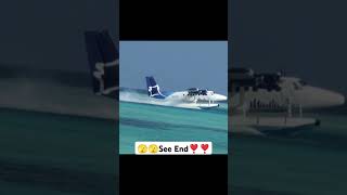 Aeroplane Landing In Water See End viral trending aviation ytshortsvideo [upl. by Dieter]