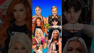 Rhea Ripley Liv Morgan Dominik Mysterio VS Ronda Rousey Alexa Bliss Becky Lynch 👿 wwe [upl. by Lundeen330]