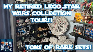 My RETIRED LEGO Star Wars Collection Tons of Rare Sets [upl. by Anoy146]