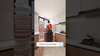 kitchen space design small room design  housedesign shorts  Interior design [upl. by Aniretake]