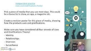 Media Studies Lesson 3 Uses and Gratifications Theory [upl. by Slrahc]