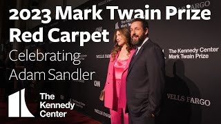 2023 Mark Twain Prize Red Carpet Adam Sandler  The Kennedy Center [upl. by Aleka305]