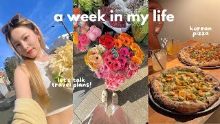 vlog 💐 vivid sydney korean pizza skin treatment event hosting travel plans ✈️ current faves [upl. by Hudis]