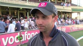 Phillip Hughes post match  Jan 4th [upl. by Petracca]