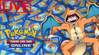 Pokémon TCG Online  Live Stream  Mega Charizard Deck [upl. by Eirtemed222]