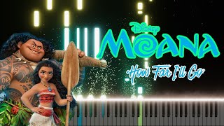 Moana  How far Ill Go Song played beautifully on Piano [upl. by Sivam]