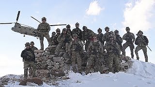 Pararescuemen Conduct Training Via CH47 Chinook In The Mountains Of Afghanistan [upl. by Golden]