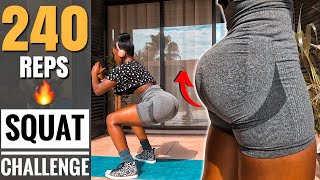 TOP 2 Weeks BIG BOOTY SQUAT CHALLENGE240 Reps A DAY For A Must Bigger Butt amp Thighs [upl. by Okoyik]