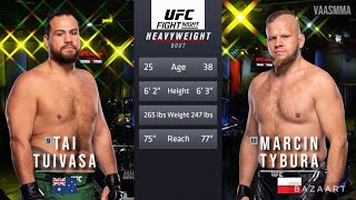 TAI TUIVASA VS MARCIN TYBURA FULL FIGHT UFC VEGAS 88 [upl. by Kellyann500]