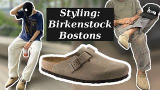 Favorite Sandals The Birkenstock Bostons 4 Outfits [upl. by Aihsiym]