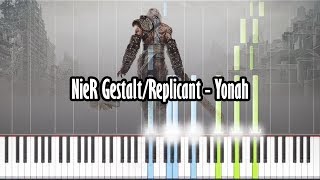 NieR GestaltReplicant  Yonah  Piano Tutorial  Synthesia [upl. by Assilen]