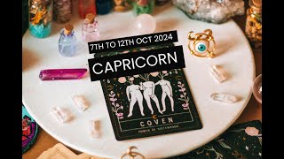 CAPRICORN  PATIENCE PAYS OFF  WEEKLY TAROT  OCT 7TH TO 13TH 2024 [upl. by Elicec920]