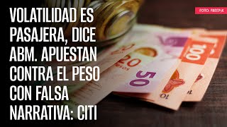 Volatilidad es pasajera dice ABM Apuestan contra el peso con falsa narrativa Citi [upl. by Avrom308]