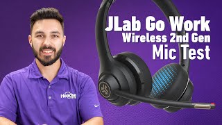 JLab Go Work 2nd Gen Mic Tests Vs Background Noise [upl. by Nawiat252]