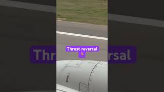 Thrust reversal aircraft’s engine when landing [upl. by Tol]