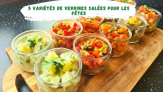 5 variétés de verrines salées pour vos buffets dînatoire [upl. by Marrilee]