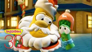 VeggieTales  Giving at Christmas 🎁  30 Steps to Being Good Step 27 [upl. by Alahcim]