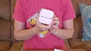 COLORWING T02 Thermal Sticker Printer Print Pods Mini Printer Review [upl. by Timothea]