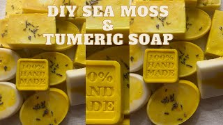 How to make Sea moss amp Turmeric SoapDIY Soap making [upl. by Vivian]