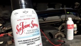 How to clean a gasoline fuel injection air intake with Sea Foam Spray [upl. by Arocahs]