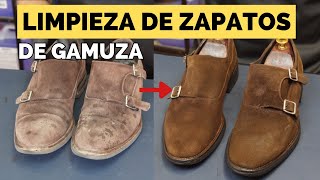 Como limpiar zapatos de gamuza ante o nubuck [upl. by Assirrak]