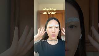 I tried bleaching my brows at home [upl. by Aniuqahs277]