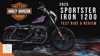 2020 HarleyDavidson Iron 1200 test ride and review  Long Beach  Progressive IMS [upl. by Rentschler]